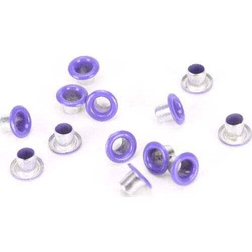 New 100pcs 3mm Scrapbook Eyelet Random Mixed Color Metal eyelets For DIY clothes Fashion