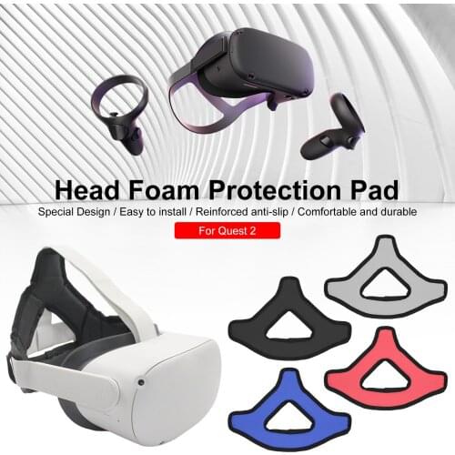 VR Headset Head Cushion Pad Headband Strap For Oculus Quest 2 Helmet Head Pressure-relieving Strap Foam Pad VR Accessories