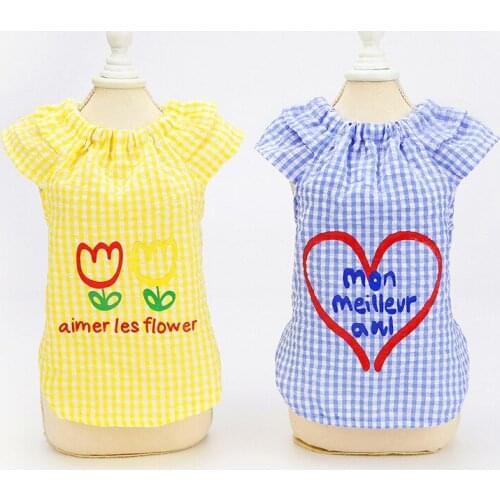 Cat Pet Dog Shirt Cheap Dog Clothes Chihuahua Yorkshire Yorkie Shih Tzu maltese Bichon Poodle Pomeranian Schnauzer Clothing Vest