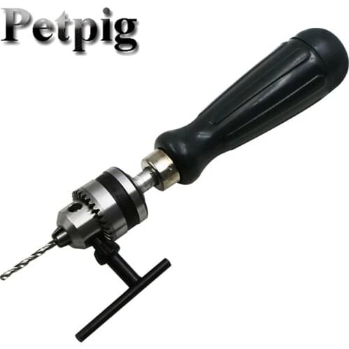 New Style Simple Large Key Hand Handle Twist Drill Tool Parts Model Woodworking Tools Mini Hand Drill