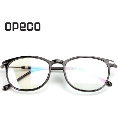 Opeco mens eyeglasses including prescription Lenses RX eyewear TR90 frame RX recipe male spectacles 12025