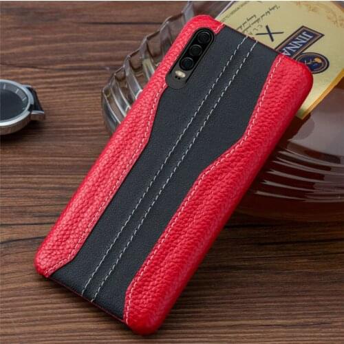 Luxury Genuine Leather Phone Case For Huawei P30 Pro Case Shockproof Hard Cover Coque For Huawei P20 P40 Pro Mate 20 20X 30 Pro