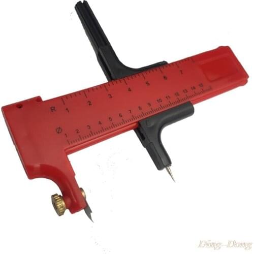 Rotary Compass Circle Cutter Paper Cardboard Rubber Vinyl Leather Art Craft Tool