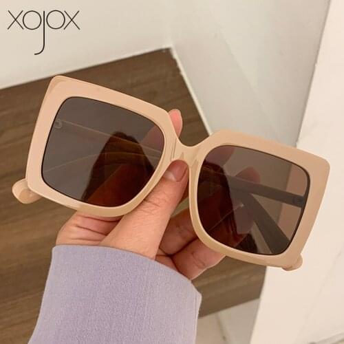 XojoX Luxury Sunglasses for Women Men Square Vintage Sun Glasses Oversizes Outdoor Goggles 2021 Fashion Eyeglasses