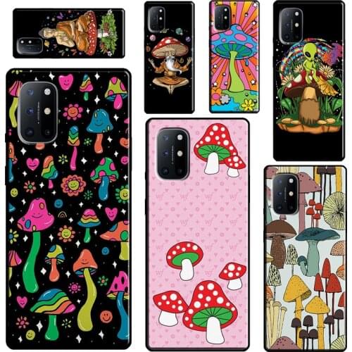 Magic Mushroom Alien Trippy Shrooms For Realme C3 C11 C15 C21 GT Neo Q3 6 7 8 Pro Phone Case For OnePlus 8 7 9 Pro Nord 7T 8T