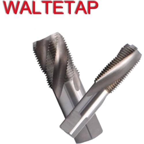 WALTETAP HSSE Inch taper pipe thread screw tap PT P T 1/8-28 1/4-19 3/8-19 1/2-14 3/4-14 Spiral Fluted Tapered Pipe Taps