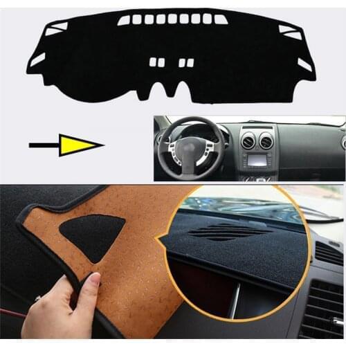 Interior Dashboard Carpet Photophobism Protective Pad Mat For Nissan Qashqai 2008-2015
