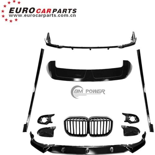 2020 x7 g07 body kit for X7 G07 to new style with front lip diffuser side skirt and roof spoiler high quality PP material