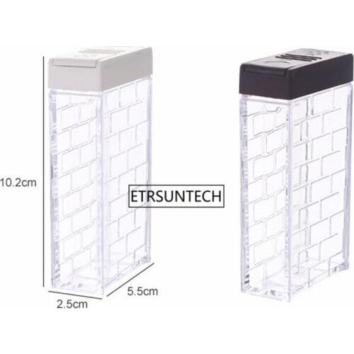 25pcs Seasoning Box Kitchen Storage Bottle Jars Transparent PP Salt Pepper Cumin Powder Suger Box Tool