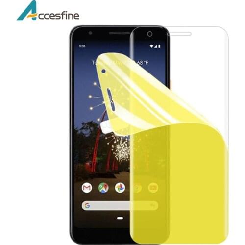 5D TPU Nano Full Cover Hydrogel Film For Google Pixel 4 4XL 3A 3AXL Soft Curved HD Clear Ultra Thin Screen Protector Film