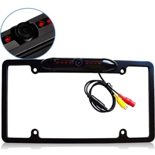 America Rear Camera license plate Registration Plate Holder Parking Camera 8 Infrared LED alloy blind spot frame camera brake