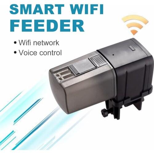 Auto Fish Feeder Aquarium Feeder WiFi Remote Intelligent Control USB Fish Feeder Aquarium Feeding Machine Feeder Pet Supplies