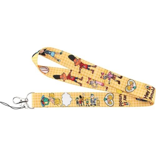 Ransitute R1265 Cartoon Icons Style Anime Lovers Key Chain Lanyard Neck Strap for USB Badge Holder DIY Hang Rope