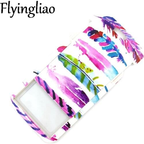 Colorful Feathers Funny Women Men Credit Card ID Holder Bag Student Women Travel Card Cover Badge Car Keychain Gifts Accessories