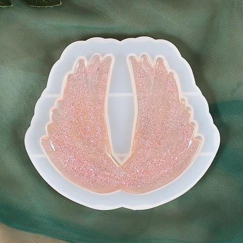 New Angel Feather Wings Mold Fondant Chocolate Cake Decoration Baking Mould Home Mirror Angel Wings Ornaments Decoration