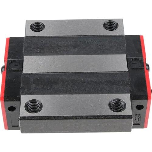 HGH30 Bearing Steel Flange Square Sliding Block / Slides, Linear Guide Carriage Rail Replacement Parts