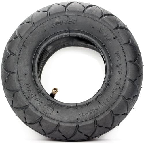 200 x 50 (8"x2") Scooter Tire & Inner Tube Set for Scooters Pocket Bike Razor