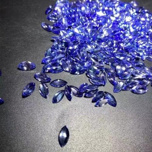 4*8mm Marquise Square Shape 100% Natural Tanzanite for Jewelery DIY AAAA Grade
