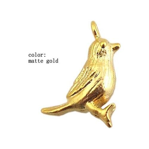 Beadsnice Brass Bird Pendant Charm Pendant for Necklace Jewelry Making Findings 26440
