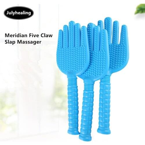 Meridian Five Claw Slap Massager Five-finger Silicone Slapping Massager Promote Blood Circulation Health Care Back Beating Tool
