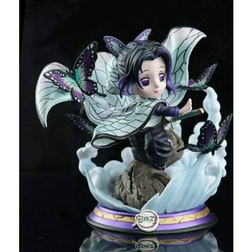 Anime Demon Slayer Kimetsu no Yaiba Shinobu Kocho GK Mini PVC Action Figure Japanese Anime Figure Model Toys Statue Doll Gift