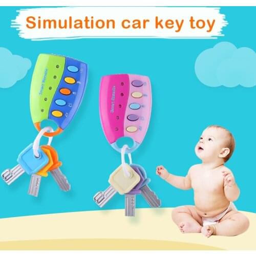 Mini Car Key Toys with light and sound Pretend Play Educational Toys for Baby
