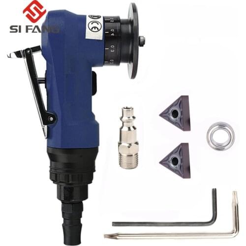 Mini Pneumatic Chamfering Machine 45 Degree Hand-Held Beveling Trimming Machine for Metal Trimming and Deburring 3000RPM