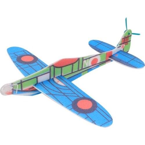 Children Aircraft Model Toy Hand Launch Throwing Glider Aircraft Inertial Foam DIY Handmade Assemble Airplane Model Kids Toys
