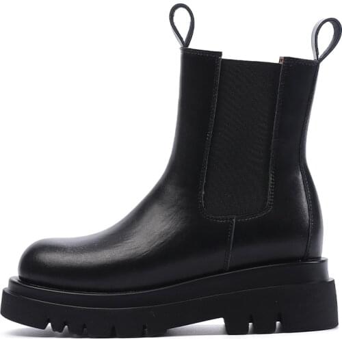 Fashion Popular New Leather Snow Women Boots Shoes Motorcycle with Warm Vintage Classic Female Military Autumn WintBooties