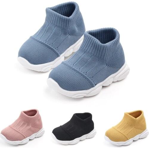 3M-15M Kids Shoes Baby Sneakers 2020 Toddler Infant Baby Girls Boys Striped Mesh Solid Color Sport Run Sneakers Casual Shoes
