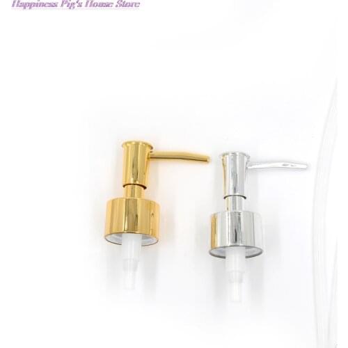 Plastic Soap Pump Liquid Lotion Gel Dispenser Replacement Jar Tube Tool Gold/Silver