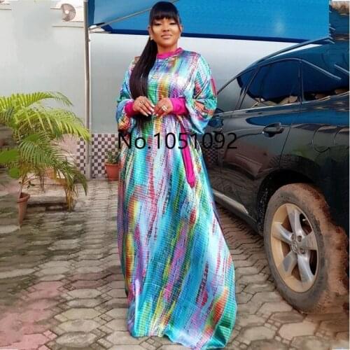 African Dresses For Women 2020 Dashiki Spring Summer Plus Size Long Maxi Dress Ladies Traditional African Clothing