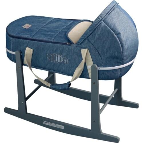 Portable baby carrier crib bb bed carrier foldable and reinforced travel car baby bed cradle