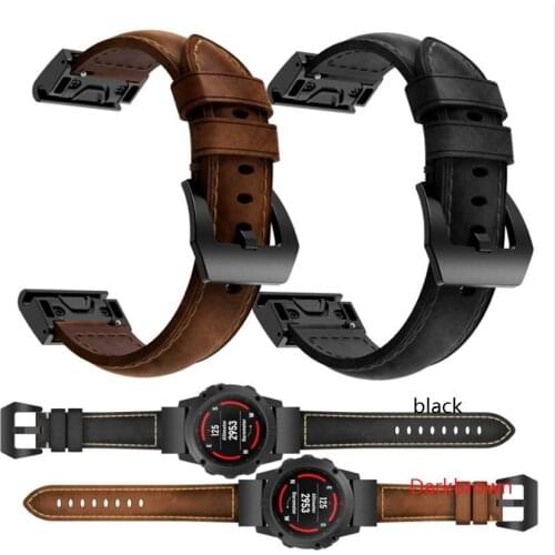 Fenix5 5X 5S plus 935/945/fenix3 6/6Spro luxury new leather band