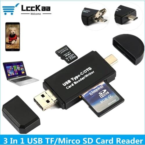 USB 2.0 Card Reader OTG Micro SD Card Reader For USB Micro SD Adapter Flash Drive Smart Memory Card Reader Type C Cardreader