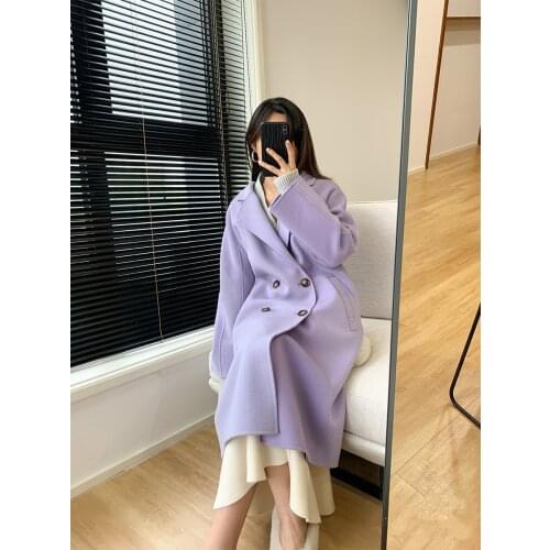 High Quality Wool Coat Female Long Autumn Winter Clothes Women Korean Coats and Jackets New 2021 Mulheres Casacos Pph3346