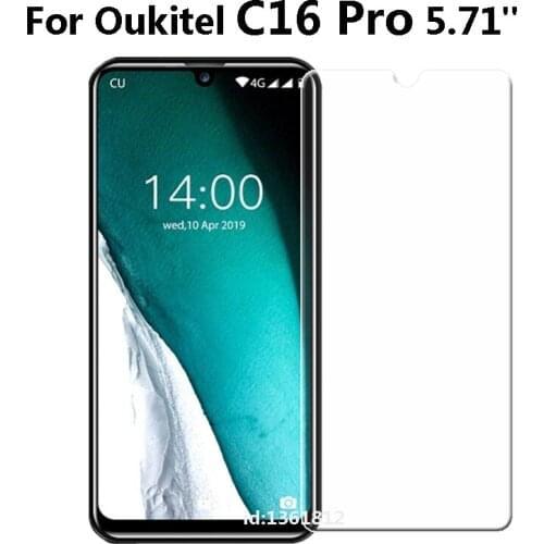 Oukitel C16 Pro Tempered Glass 9H High Quality Protective Film Screen Protector Phone Cover For Oukitel C16 Pro 5.71 inch