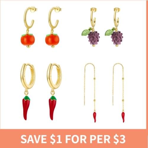 BISAER Colorful Multi-style Zircon Crystals Stud Earrings For Women Summer Silver 925 Jewelry Earrings Trendy Brincos ECE1208