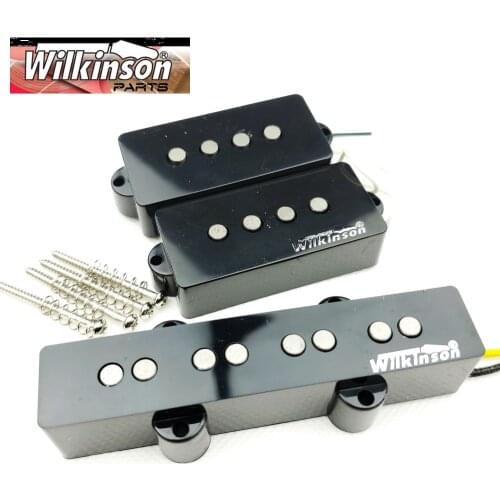 1 set Wilkinson 4 Strings PB electric bass Guitar Pickup four strings P bass Single coil pickups WPB+WBJ Made In Korea