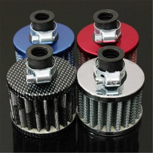 1m Oil Mini Breather Cold Air Filter Fuel Crankcase Engine for Car Color:Silver