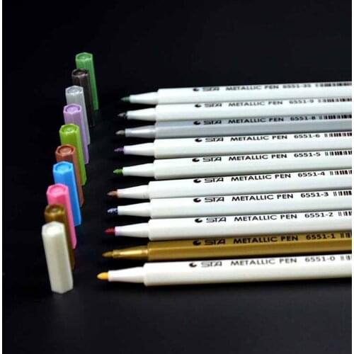 10pcs/lot office stationery scribble pen glass pen Highlighter for paper DIY drawing colors set for school supplies