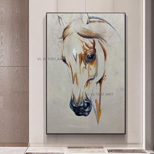 100% Modern Painting Horse Decoration Abstract Canvas Paintings On The Wall Colors Graffiti Art Canvas Pictures For Living Room