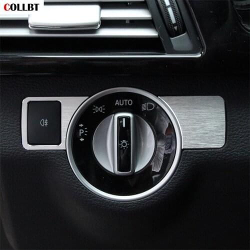 2Pcs Car styling Headlight Adjustment Button Cover Trim Decoration For Mercedes Benz A W176 B W246 C W204 E W212 GLK X204 GL ML