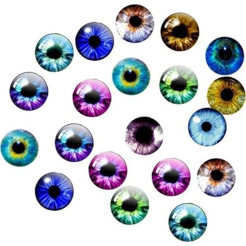 20pcs/bag Dolls Accessories Diy Handcraft Animal Doll Eye Crystal Glass Patch Stuffed Plush Doll Colorful Eye Sticker 10/16/20mm