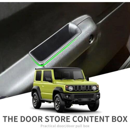 2x for Suzuki Jimny JB64W Sierra JB74W 2018 2019 2020 Car Door Storage Box Door Handle Pocket Protection Holder Slot Accessories