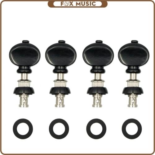 4 pcs/ 1 set Ukulele Tuning Pegs Plastic+ Steel Tuners DIY Hawaii Guitar Use Ukulele Accessories