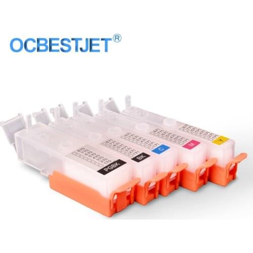 5Colors/Set For Canon PGI-670 CLI-671 Refillable Ink Cartridge With ARC Chip For Canon MG5760 MG5765 MG6860 TS5060 TS6060 TS8060