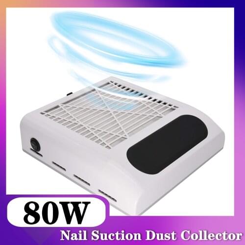 Fan Vacuum Cleaner Manicure Machine Nail Dust Collector White Strong Suction Power Nail Art Tool Cleaner Multifunctional Remover