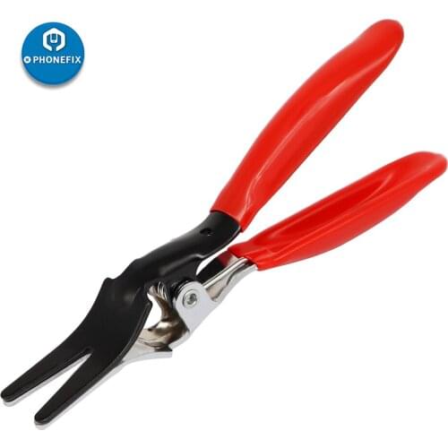 Car Auto DIY Angled Fuel Vacuum Line Tube Heater Hose Remover Automobile Hose Separator Clamp Clip Pliers Fastener Remover