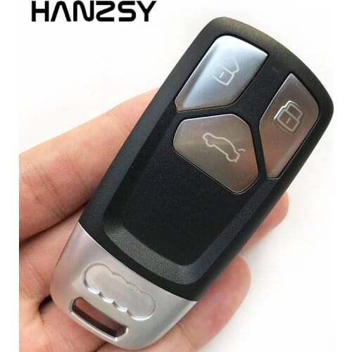 3 Buttons Car Remote Key Case For Audi Q7 SQ7 A4L A5 S5 2016 2017 2018 2019 Replacement Smart Key shell Fob Cover